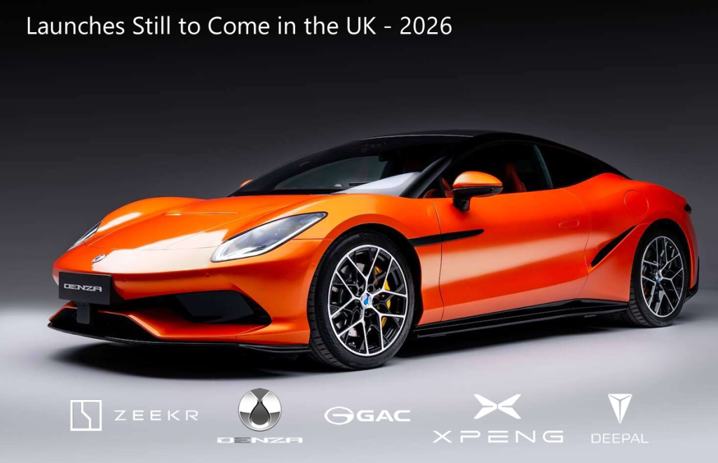 Chinese Car Launches in the UK - Late 2026