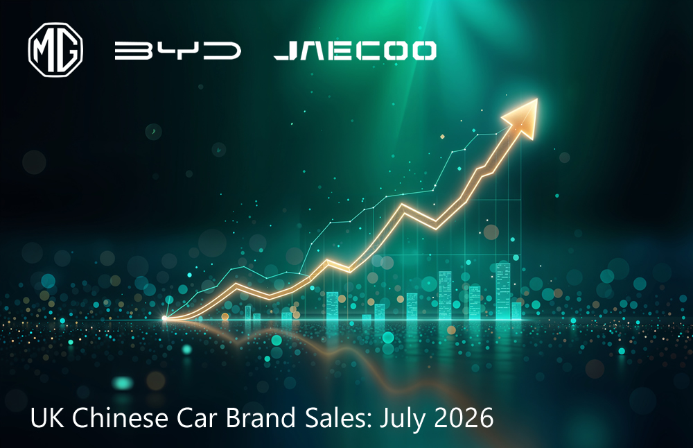UK Chinese Car Brand Sales: July 2026