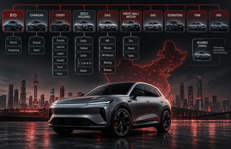 Who Owns Which Chinese Car Brand? A Family Tree
